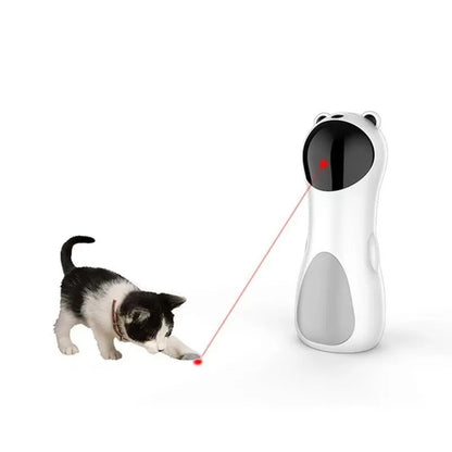Automatic Laser Cat Toy with Spinning Laser and Smart Timer -Interactive Play Mode, Adjustable Speed,15-Minute Timer